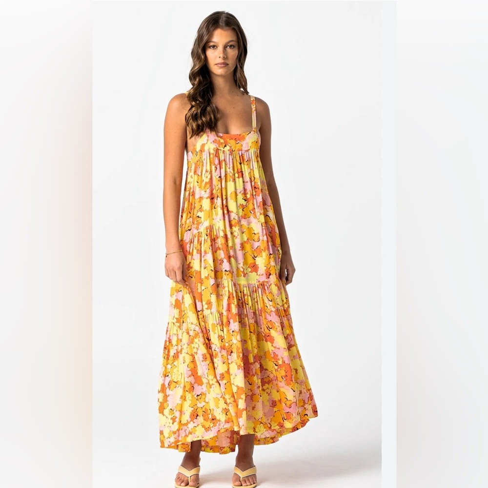 Lé Salty Label - Floral Maxi Dress with Straps